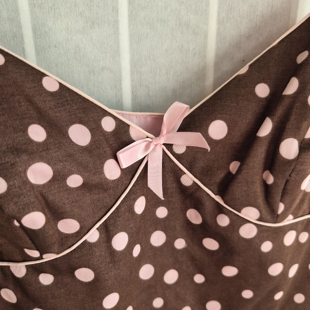 Vintage Polka Dot Dress Sz 6 - Picture 3 of 9